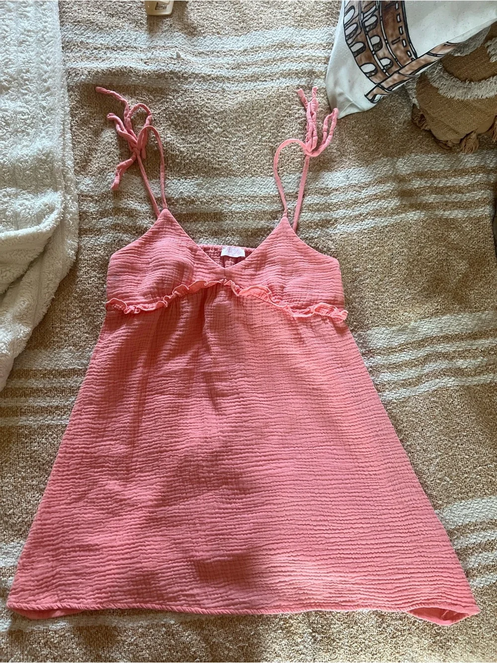 Pink Lily Tie Strap Mini Dress - Picture 2 of 6